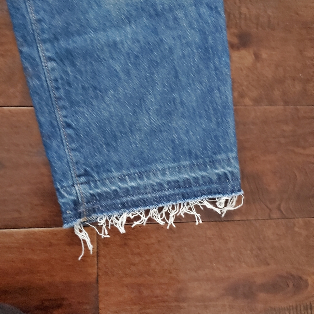 Vintage straight short slim hip and thigh jeans size 25 new universal thread - Picture 2 of 5